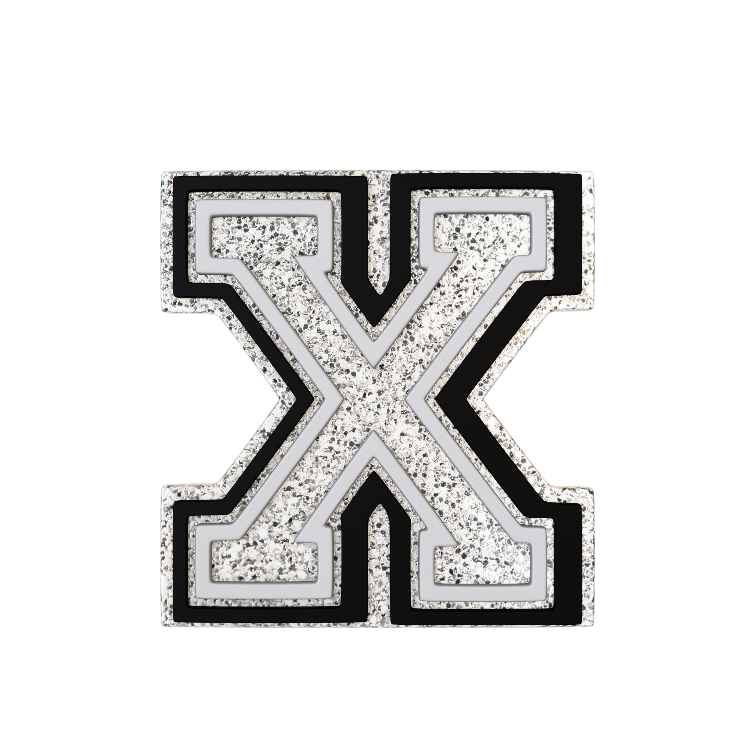 Budz | Silver Letter X