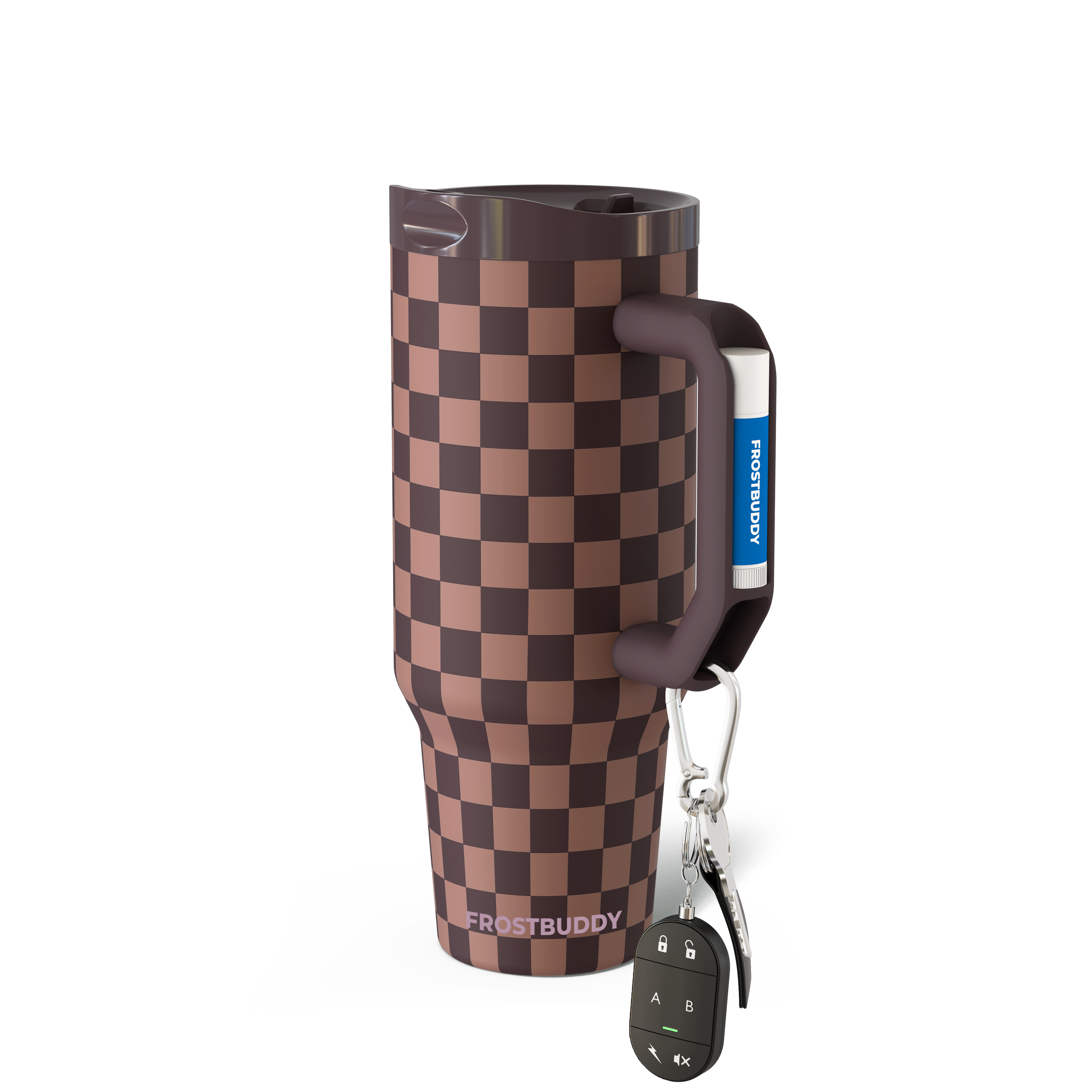 Thicc Buddy 40oz | Espresso Checkered